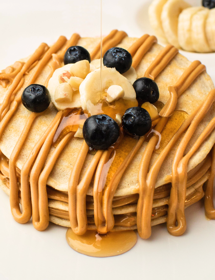 Pancakes au beurre de cacahuète