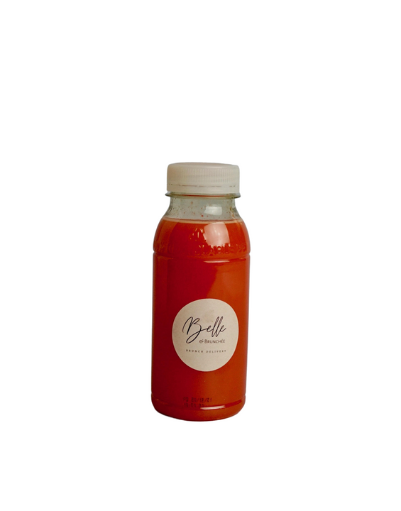 Jus de pomme fraise